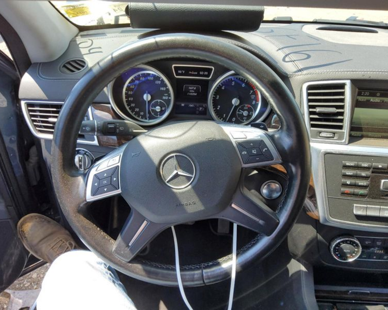 2015 Mercedes GL Class Steering Column, 166 Type, GL450, memory, w/o adaptive cruise; heated steering wheel, lane keep assist